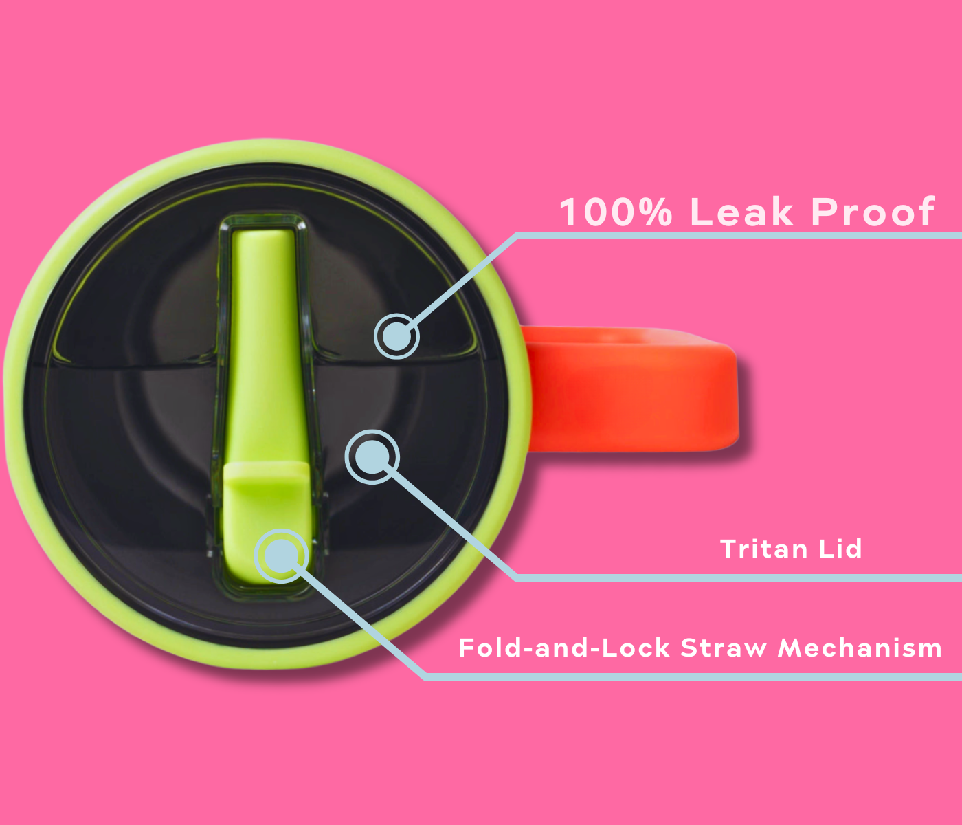 Casual Hydrate® - 1200ml Stainless Steel Hot & Cold Tumbler with Handle, 100% Leak‑Proof Flip Straw - Image 5