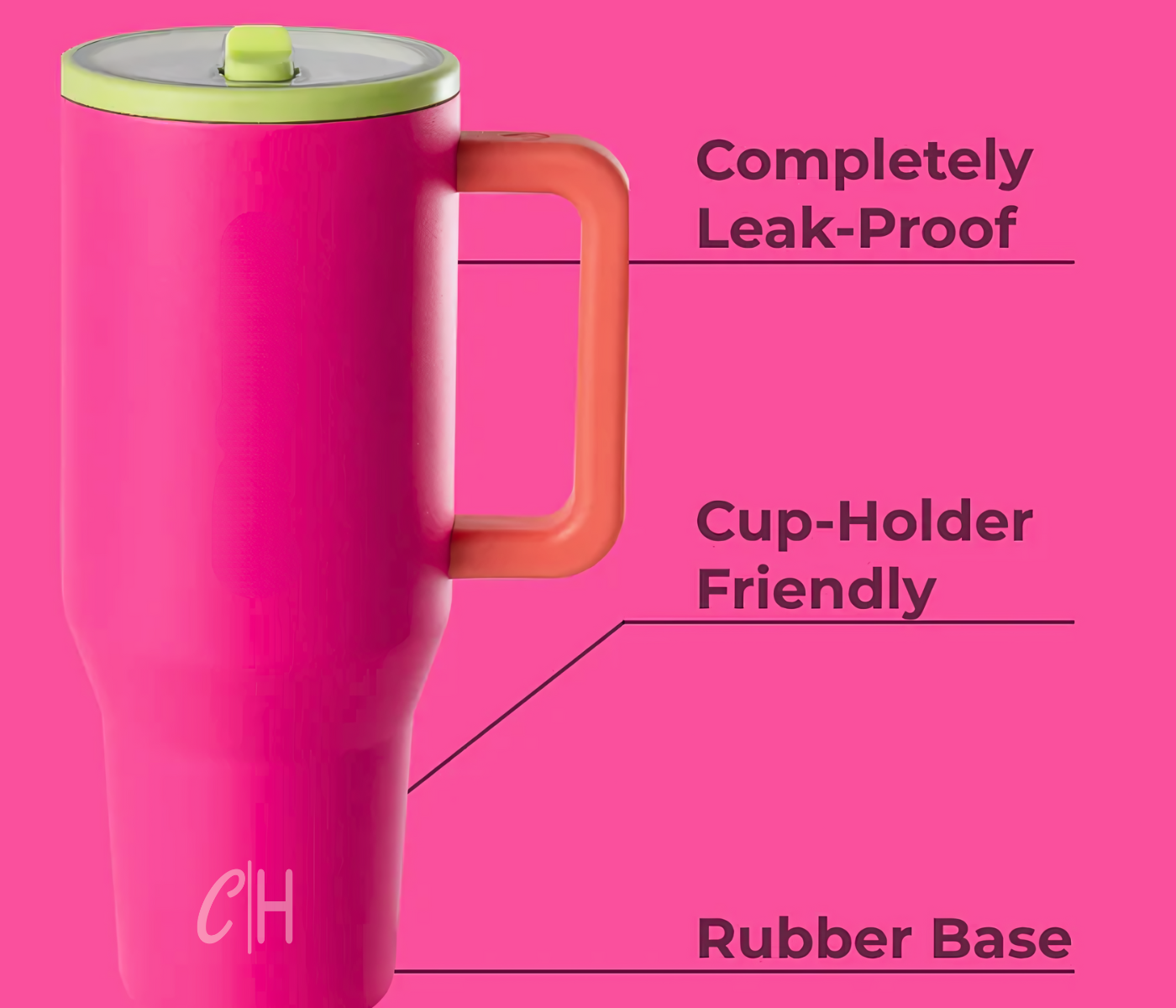 Casual Hydrate® - 1200ml Stainless Steel Hot & Cold Tumbler with Handle, 100% Leak‑Proof Flip Straw - Image 7